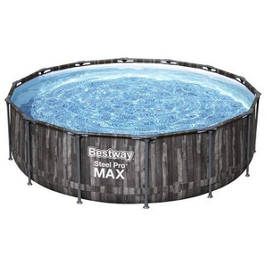 Bestway Poolset, Blau, Grau, Weiß, Metall, Kunststoff, Uni, 107 cm, Freizeit, Pools und Wasserspaß, Aufstellpools, Aufstellpools