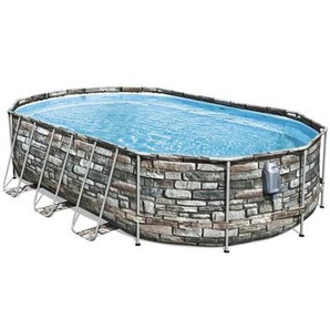 Bestway Poolset, Kunststoff, Metall, Uni, 366x122x610 cm, Freizeit, Pools und Wasserspaß, Aufstellpools, Aufstellpools