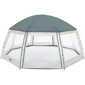Bestway Poolüberdachung, Grau, Weiß, Kunststoff, Glas, 295 cm, SGS-geprüft, Gartenzubehör, Gartenmöbel-Schutzhüllen