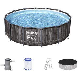 Bestway Steel Pro Max Frame Pool Komplett-Set Ø 427 x 107 cm GLO691451656