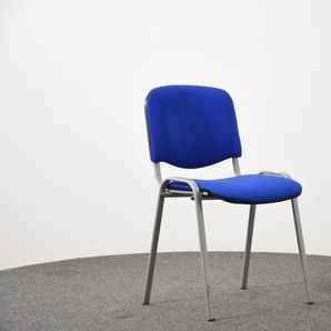Besucherstuhl, blau, 4 Fuß, gebraucht