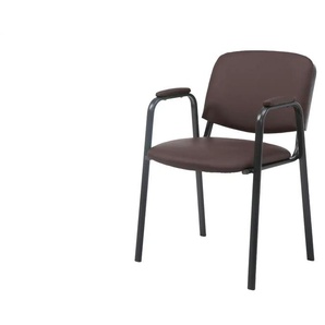 Besucherstuhl   ¦ braun ¦ Maße (cm): B: 53 H: 79