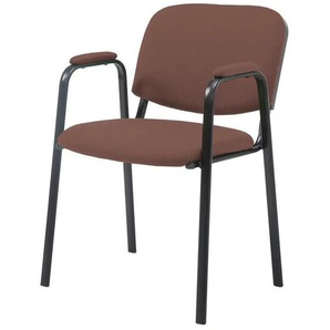 Besucherstuhl   ¦ braun ¦ Maße (cm): B: 53 H: 79