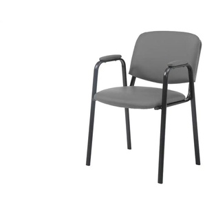 Besucherstuhl   ¦ grau ¦ Maße (cm): B: 53 H: 79