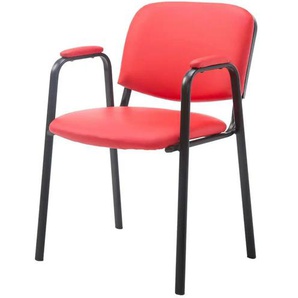 Besucherstuhl   ¦ rot ¦ Maße (cm): B: 53 H: 79