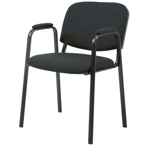 Besucherstuhl   ¦ schwarz ¦ Maße (cm): B: 53 H: 79