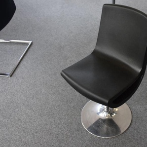 Besucherstuhl, schwarz, Stempelfuß, gebraucht