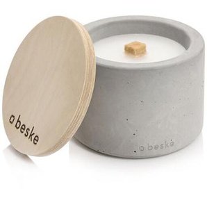 Betonfeuer® Solo ø 14cm Tischfeuer Garten-Fackel Outdoor-Kerze mit Dauerdocht inkl. Löschbrett
