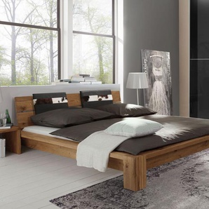 Bett Aragon, Wildeiche natur, 160x200 cm