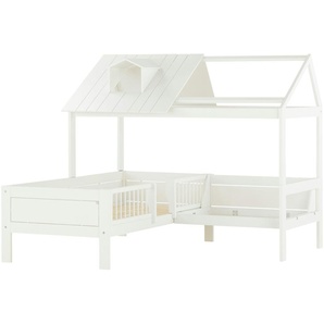 Bett  Beach House Corner ¦ weiß ¦ Maße (cm): B: 207 H: 181 T: 207