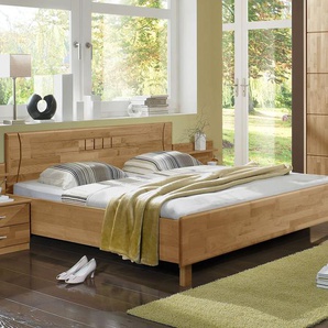 Bett Beyla, Erle natur, 200x190 cm