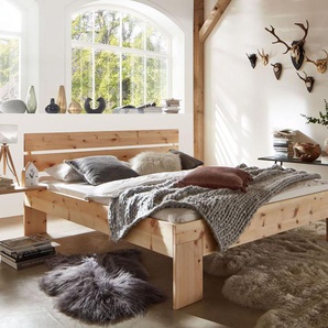 Bett Bondone, Zirbe natur, 90x200 cm