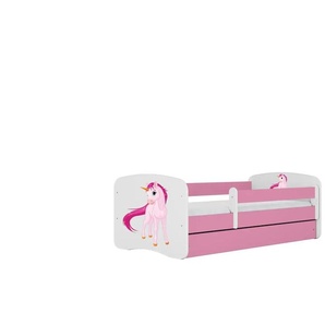 Bett  Einhorn ¦ rosa/pink ¦ Maße (cm): B: 164 H: 61