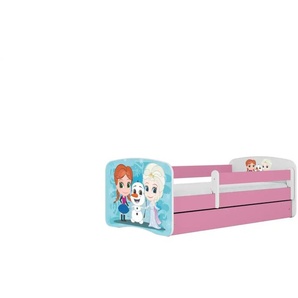 Bett  Eiskönigin ¦ rosa/pink ¦ Maße (cm): B: 90 H: 61