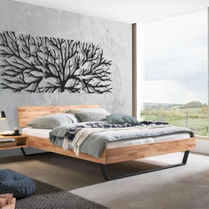Bett Ekai, Kernbuche natur, 140x200 cm