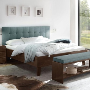 Bett Fucino, Buche wengefarben, 180x200 cm, Fußhöhe 25 cm