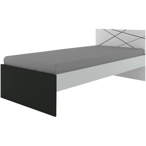 Bett - grau - Materialmix - 96,2 cm - 85 cm | Möbel Kraft