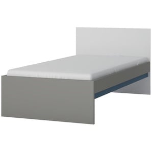 Bett - grau - Materialmix - 96 cm - 80,5 cm | Möbel Kraft