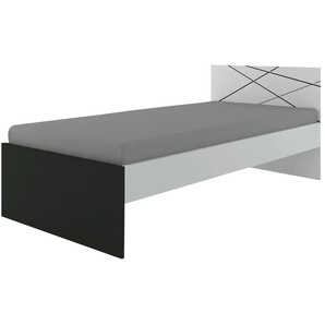 Bett - grau - Materialmix - 96,2 cm - 85 cm | Möbel Kraft