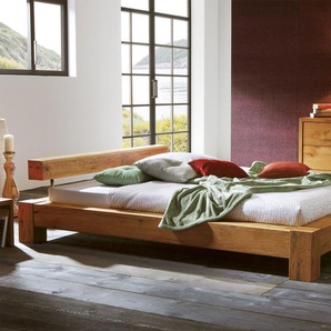 Bett Linares, Wildeiche natur, 200x220 cm