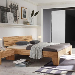 Bett Louvera, Kernbuche natur, 180x200 cm