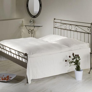 Bett Merlo, weiß, 160x210 cm, ohne Fußteil – Bettrahmenhöhe  43  cm