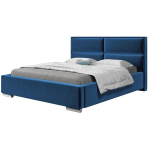 Bett mit Bettkasten 160x200 DUO dunkelblau Kronos 09