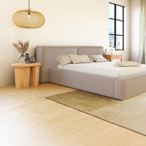 Bett mit Bettkasten - 180 x 200 cm - Stoff - Beige - TIMANO von Pascal Morabito