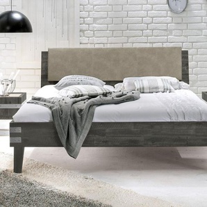 Bett Paraiso, Akazie grau, 160x210 cm, ohne Metall-Beschläge