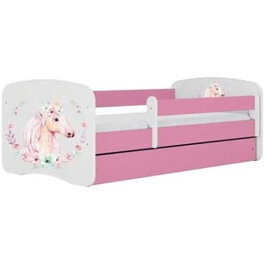 Bett  Pferd ¦ rosa/pink ¦ Maße (cm): B: 90 H: 61