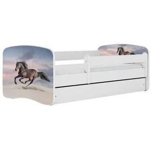 Bett  Pferd ¦ weiß ¦ Maße (cm): B: 80 H: 61