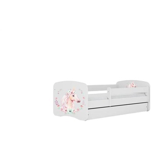 Bett  Pferd ¦ weiß ¦ Maße (cm): B: 90 H: 61