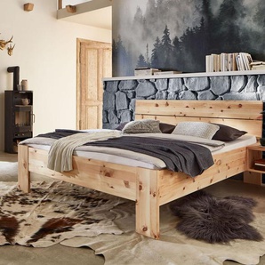 Bett Presanella, Zirbe natur, 120x220 cm