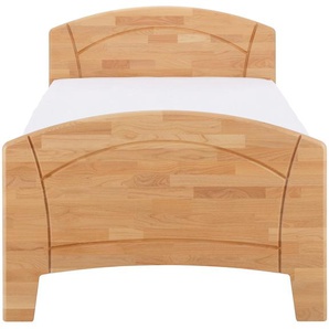 Bett RAUCH Sarah Betten Gr. Liegefläche B/L: 100 cm x 200 cm Betthöhe: 47 cm, kein Härtegrad, gelb (honigfarben) Bett Bettgestell Bettgestelle Betten