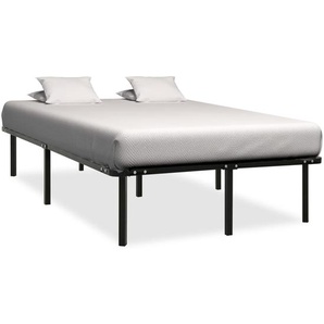 Bett Schwarz Metall 120x200 cm