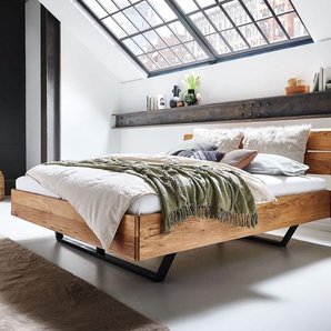 Bett Tressa, Wildeiche natur, 200x200 cm