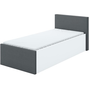 Bett - weiß - Materialmix - 101 cm - 85 cm | Möbel Kraft