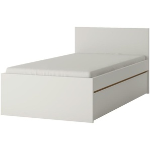 Bett - weiß - Materialmix - 96,2 cm - 80 cm | Möbel Kraft