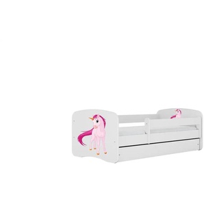 Bett - weiß - Materialmix - 164 cm - 61 cm | Möbel Kraft