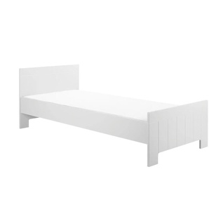 pinio Bett - weiß - Materialmix - 96 cm - 76 cm | Möbel Kraft