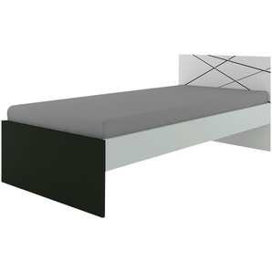 Bett  X Dark ¦ schwarz ¦ Maße (cm): B: 126,2 H: 85