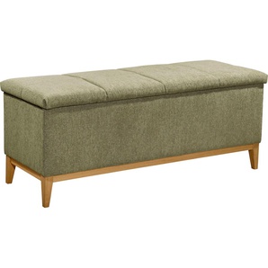 Bettbank ED EXCITING DESIGN Esberg Sitzbänke Gr. B/H/T: 139 cm x 58 cm x 50 cm, Microvelours, grün (dunkelgrün, thor 77 lindgrün) Bettbänke