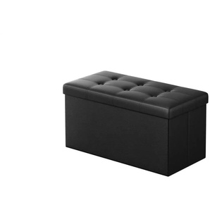 Bettbank - schwarz - Materialmix - 76 cm - 38 cm | Möbel Kraft