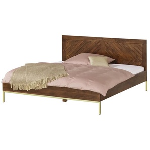 Bettgestell aus Massivholz - holzfarben - Materialmix - 196 cm - 100 cm - cm 204,0 | Möbel Kraft