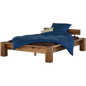 Massivholz-Bettgestell aus Massivholz Kingston ¦ holzfarben ¦ Maße (cm): B: 172 H: 70,5 T: 231.0