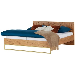 Bettgestell  Cruxton ¦ holzfarben ¦ Maße (cm): B: 188 H: 88 T: 214