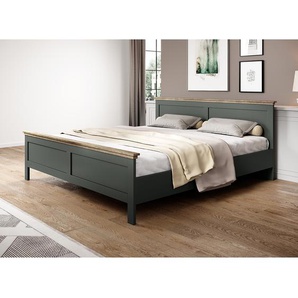 Bettgestell Emmanuela 160 x 200cm Korpus: Spanplatte Laminat, foliert Front: Spanplatte, foliert Grün/Dunkelgrün