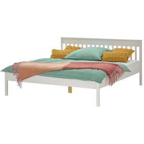 Bettgestell Massivholz  Landliv ¦ weiß ¦ Maße (cm): B: 187 H: 92