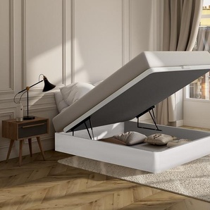 Bettgestell mit Bettkasten - 160 x 200 cm - Weiß matt - HESTIA von YSMÉE