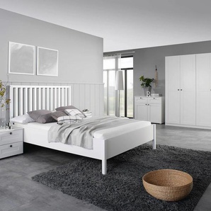 Bettgestell RAUCH Skagen Betten Gr. Liegefläche B/L: 90 cm x 200 cm Betthöhe: 44 cm, kein Härtegrad, ohne Matratze, weiß Bett Bettgestell Polsterbetten Bettgestelle Betten mit Sprossenkopfteil